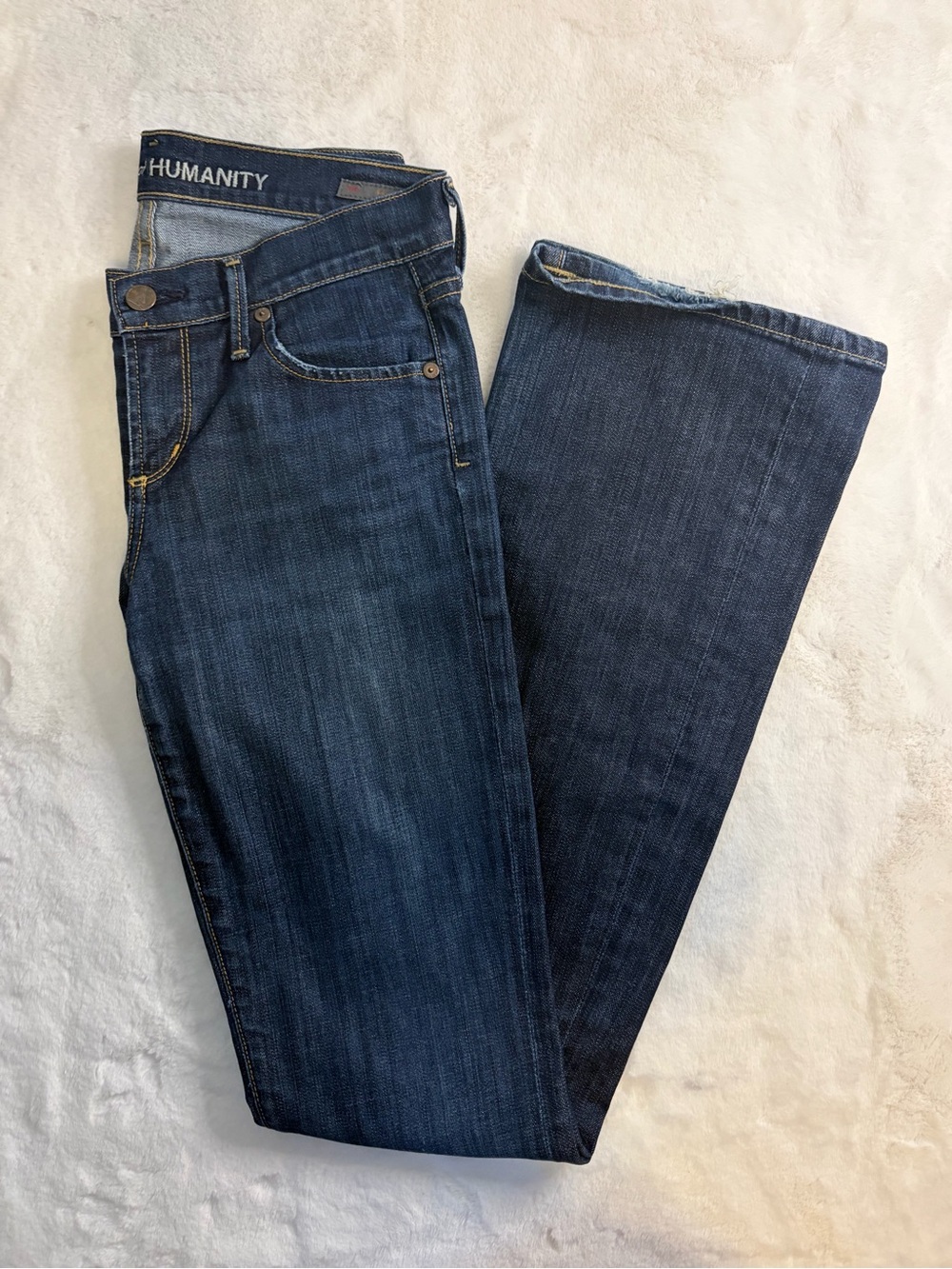 Citizens of Humanity Kelly Jeans 26 Low Rise Bootcut Dark Wash Y2K